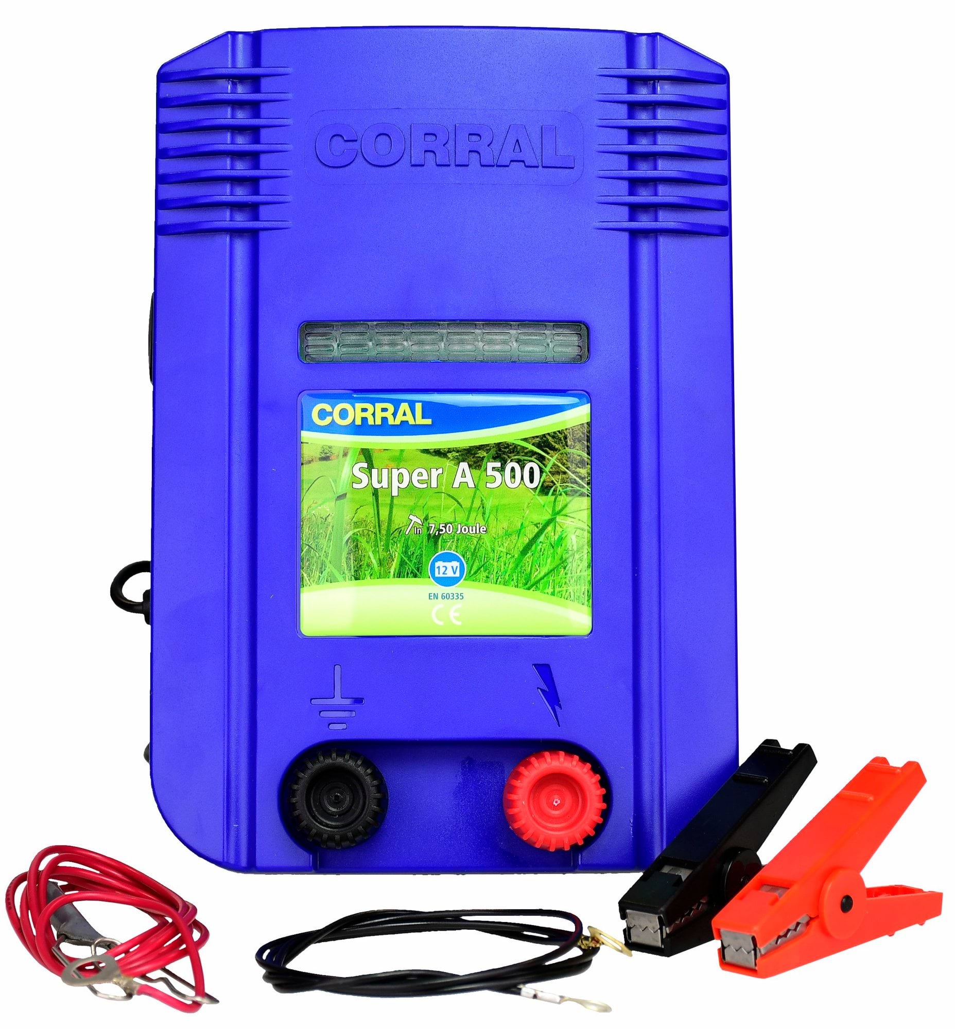 Elektryzator akumulatorowy Corral A 500, dla koni, bydła, dzików, owiec i kóz, 7,5 J - Cavalo